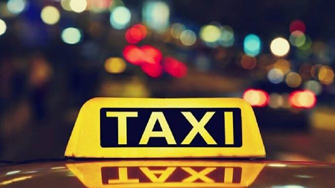 Minimizing the distance between the neighbor cities and villages by taxi