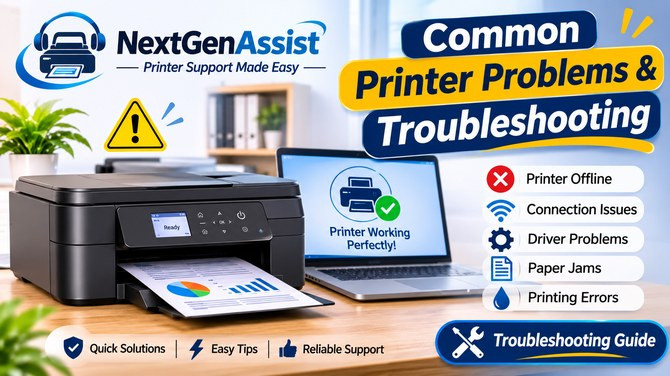 Common Printer Problems and How to Troubleshoot Them at Home and Office